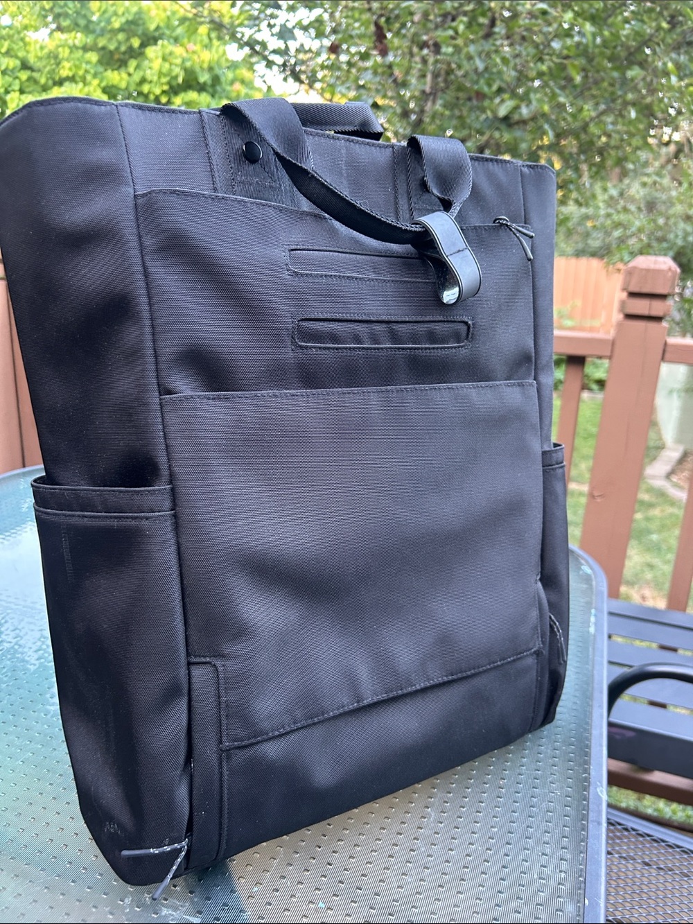 Dagne Dover Black Laptop Tote Backpack